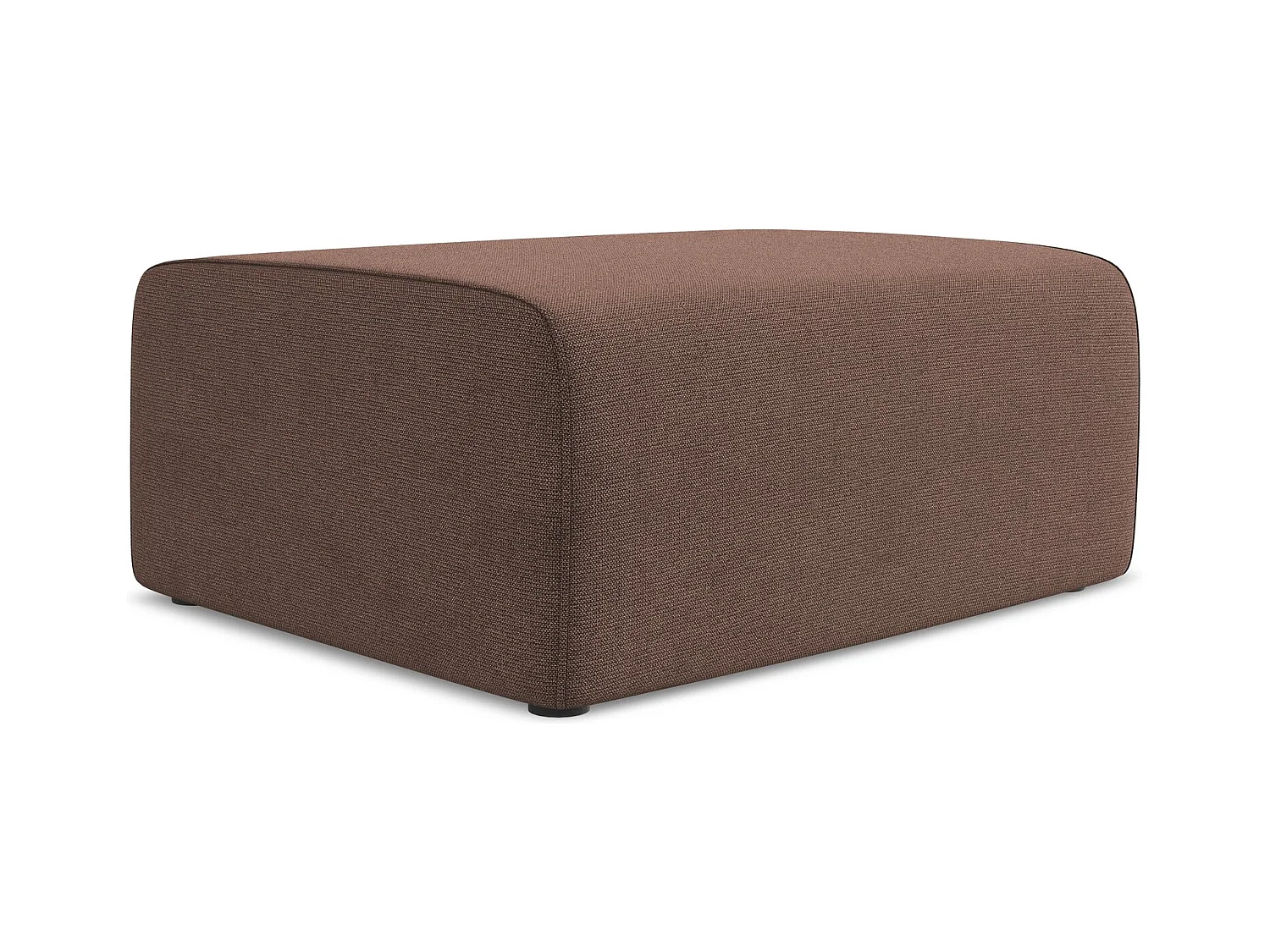 Pouf en Strukturstoff - rose poudré - KALEA