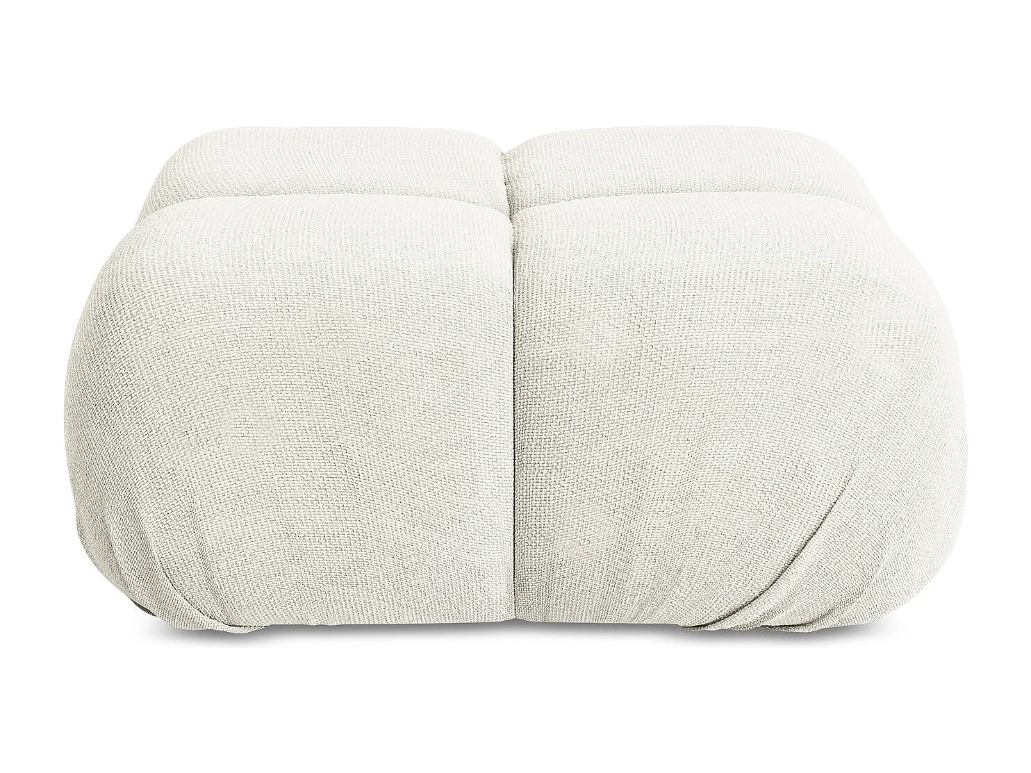 Pouf en Chenille - blanc - LOKUA