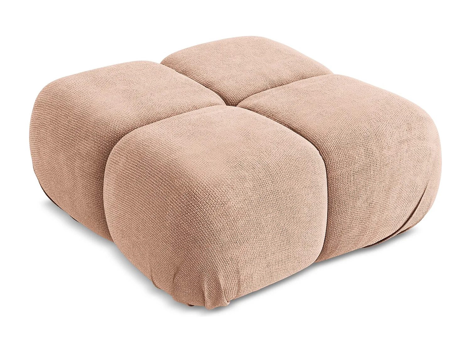 Pouf - Hocker - Chenille - Pfirsich - LOKUA