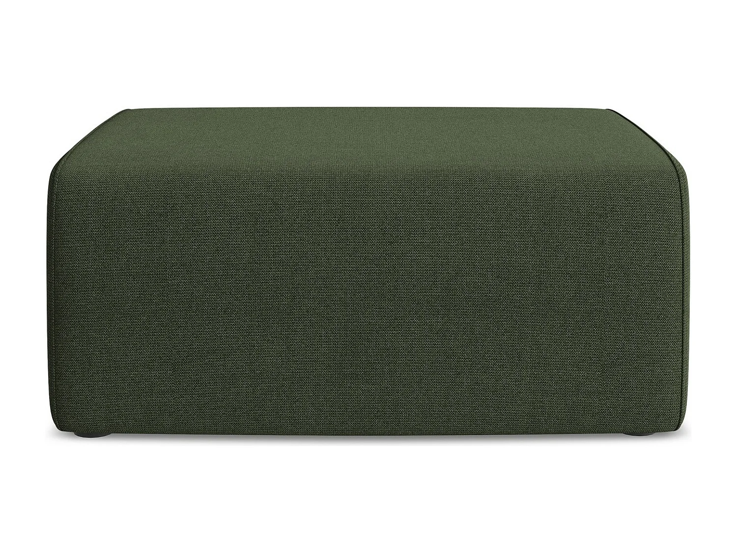 Pouf - Hocker - Strukturstoff - Olive - KALEA