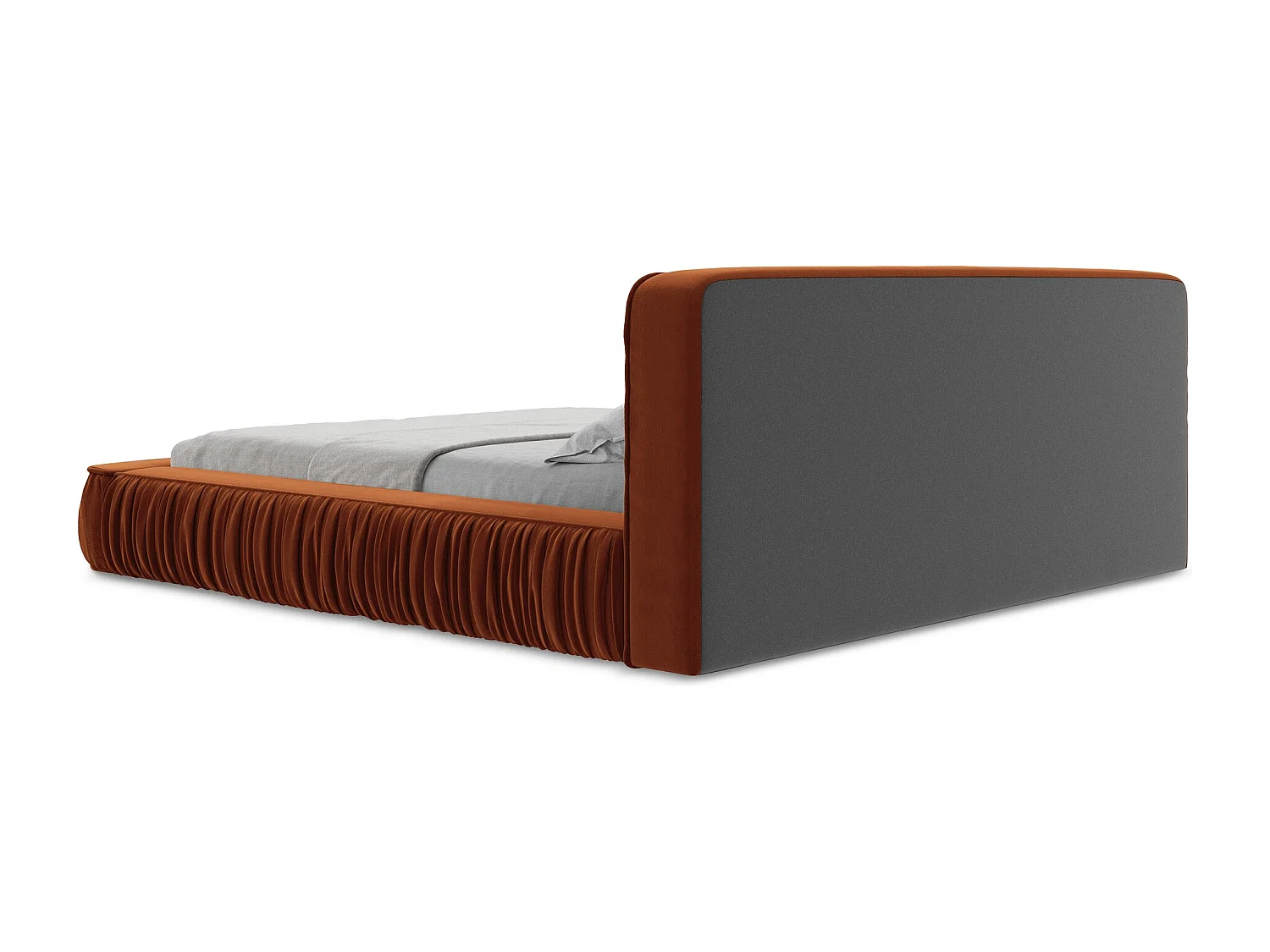 Bed met opbergruimte - 198 x 238 van Terracotta Fluweel - KEONI