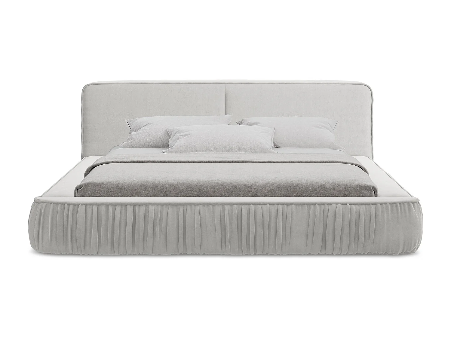 Bed met opbergruimte - 218 x 238 van Zilver Fluweel - KEONI