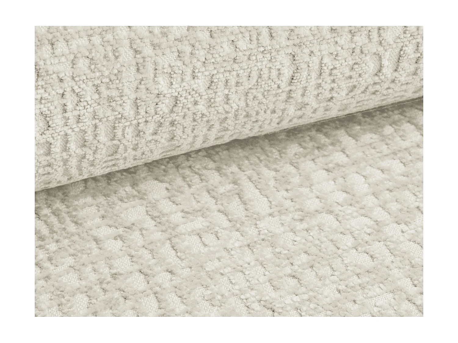 Lit rembourré avec rangement 220 x 240 - en Strukturstoff - beige - NOHO