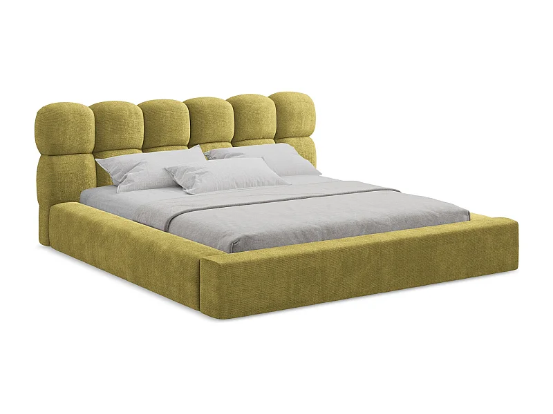 Bed met opbergruimte - 220 x 240 van Limoengroen Chenille - KAHU