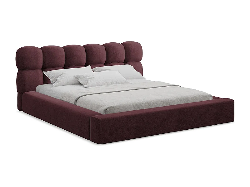 Bed met opbergruimte - 180 x 240 van Bourgondië Fluweel - KAHU
