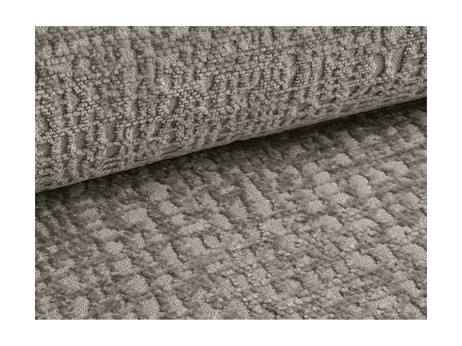 Lit rembourré avec rangement 220 x 240 - en Strukturstoff - taupe - NOHO