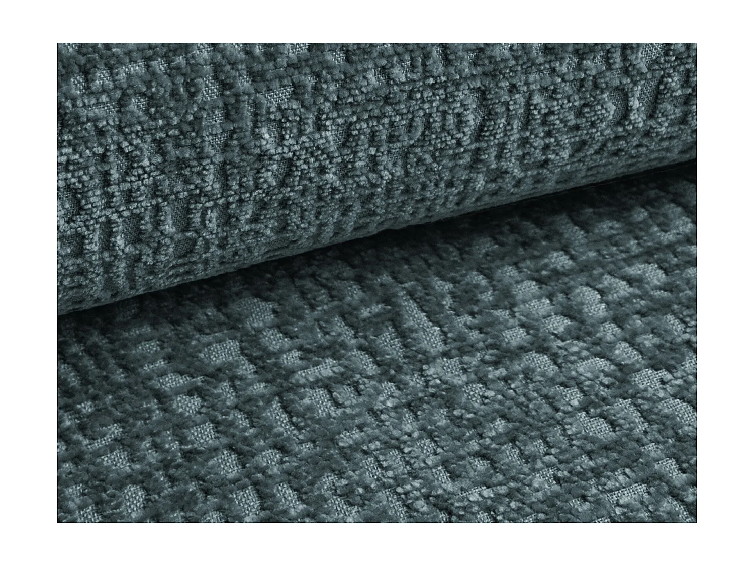 Lit rembourré avec rangement 220 x 240 - en Strukturstoff - marin - NOHO