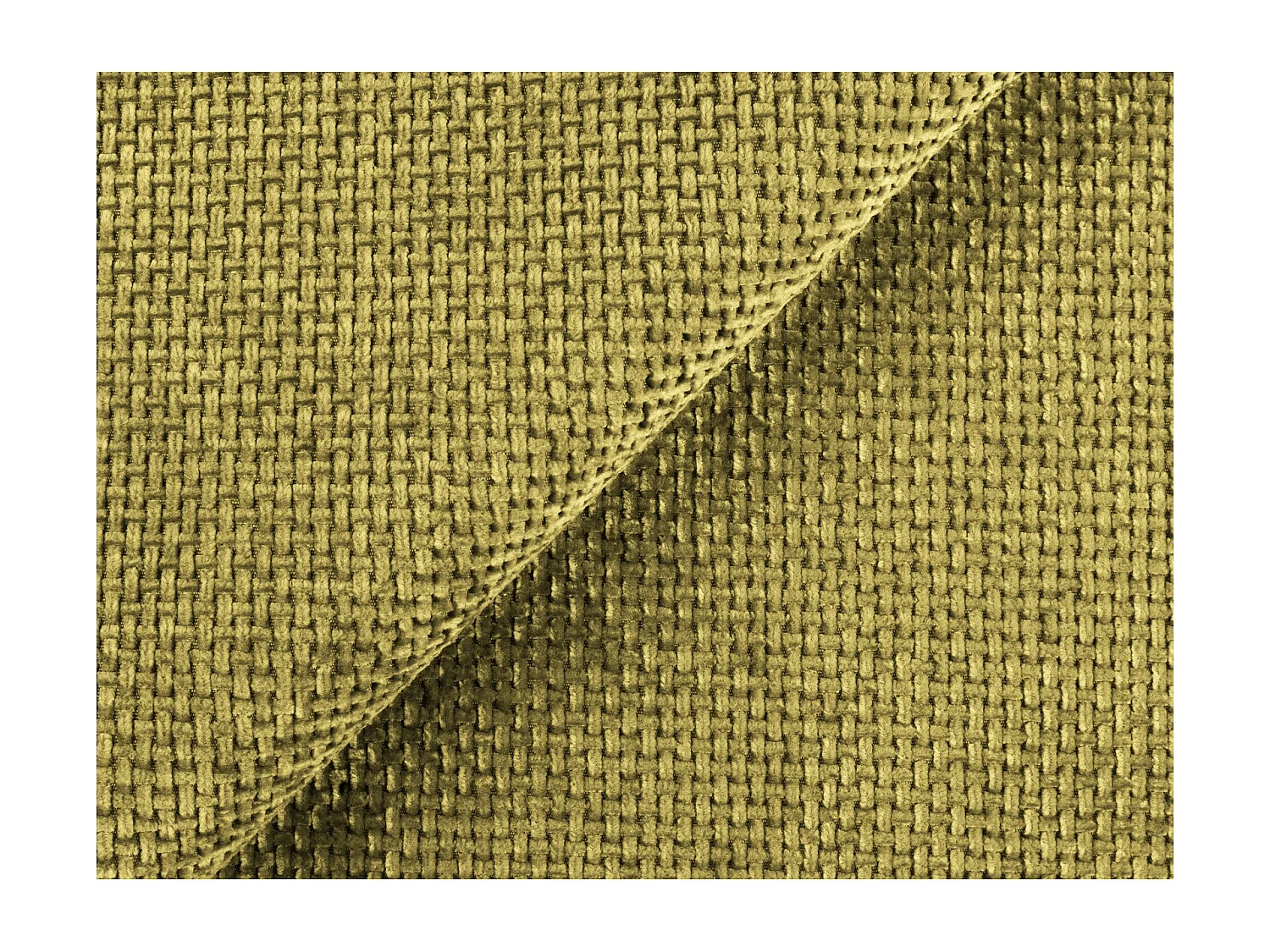 Lit rembourré avec rangement 180 x 240 - en Chenille - vert citron - KAHU
