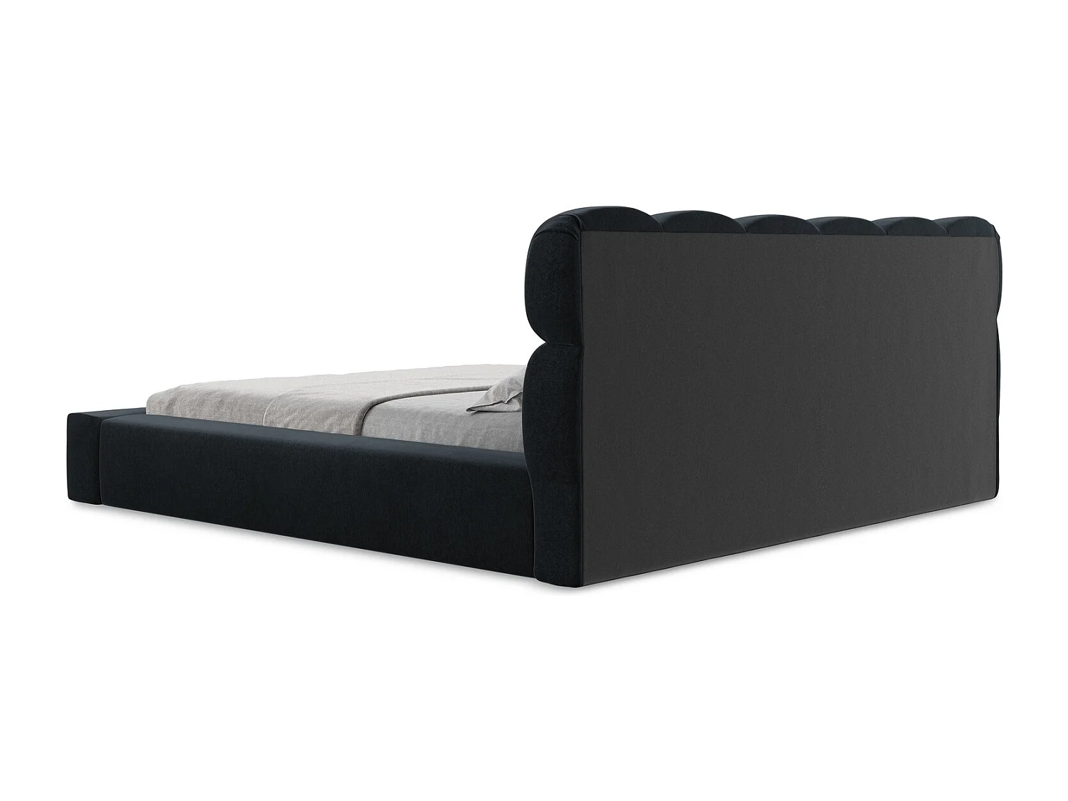 Bed met opbergruimte - 200 x 240 van Koningsblauw Fluweel - KAHU