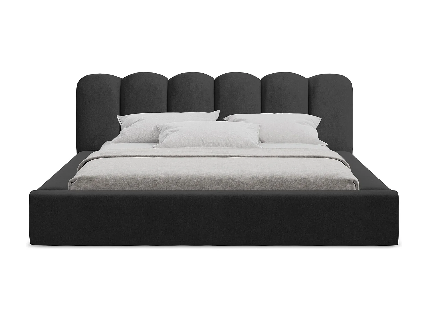 Bed met opbergruimte - 220 x 238 van Zwart Fluweel - MANO