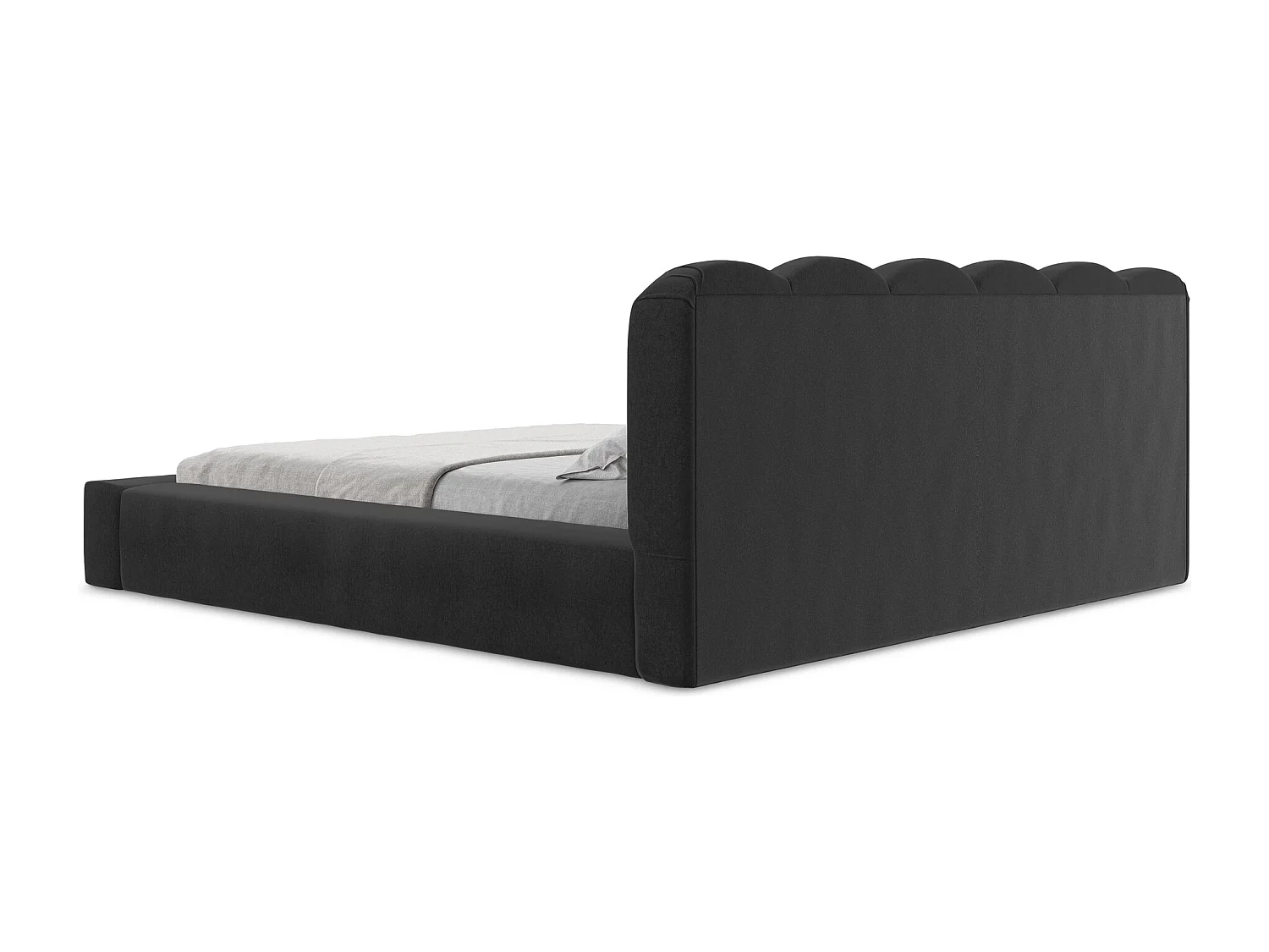 Bed met opbergruimte - 220 x 238 van Zwart Fluweel - MANO