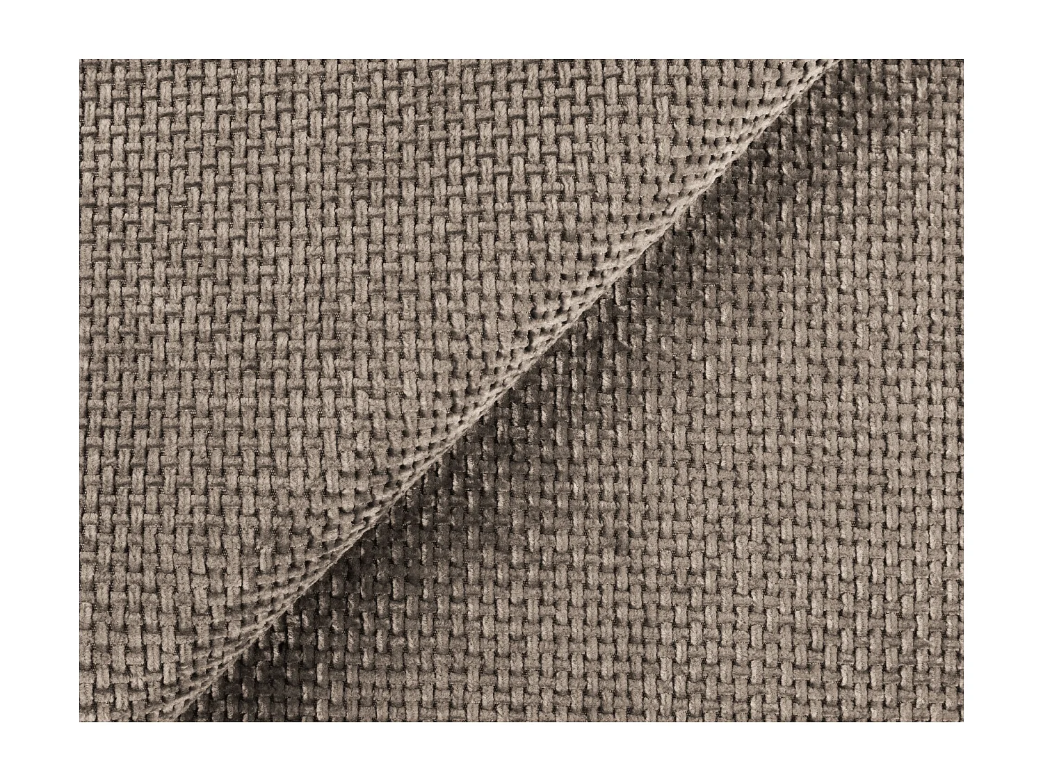 Lit rembourré avec rangement 200 x 240 - en Chenille - beige foncé - KAHU