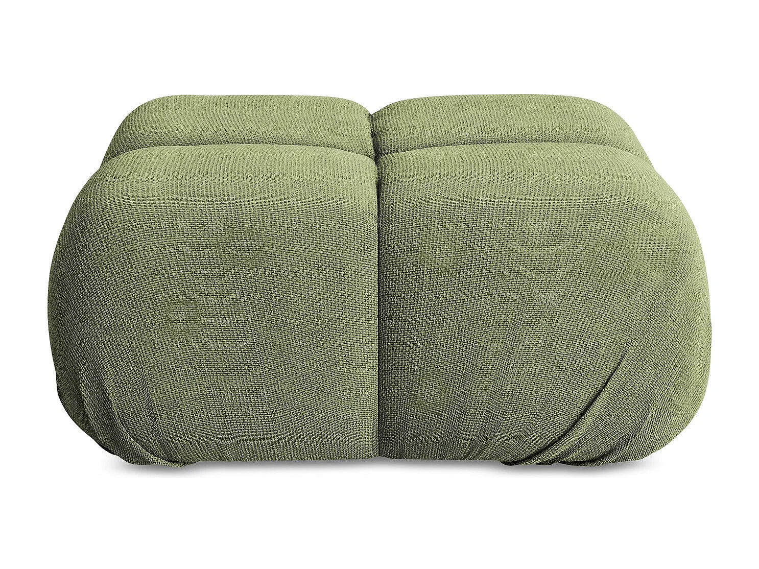 Pouf en Chenille - vert - LOKUA