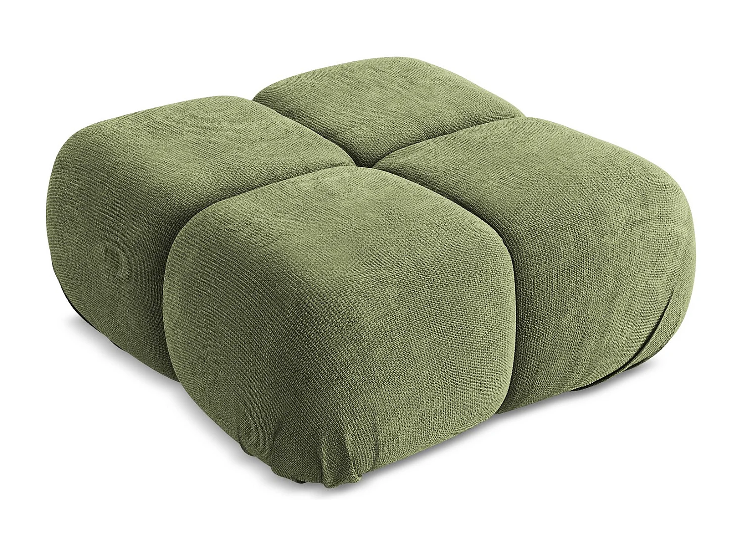 Pouf en Chenille - vert - LOKUA