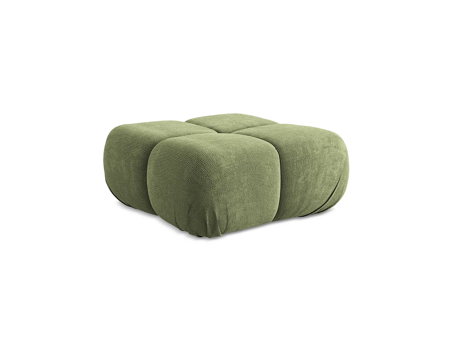 Poef van groente chenille stof - SANREMO