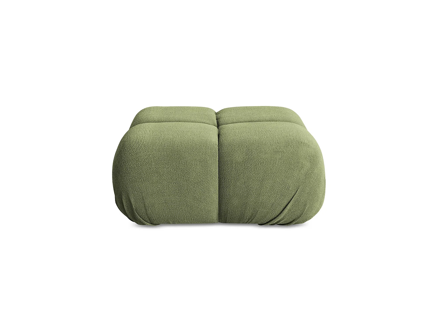 Poef van groente chenille stof - SANREMO