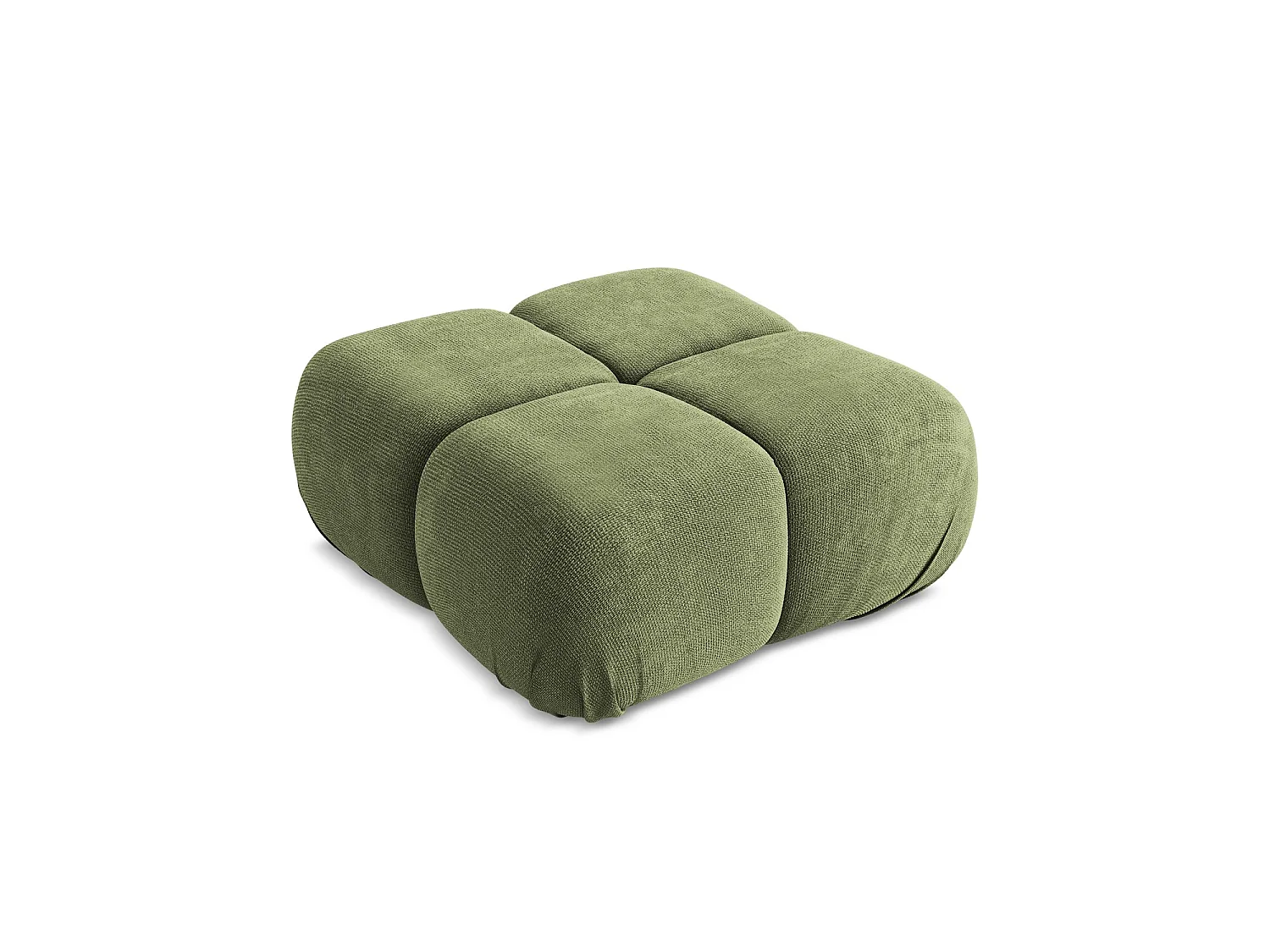 Poef van groente chenille stof - SANREMO