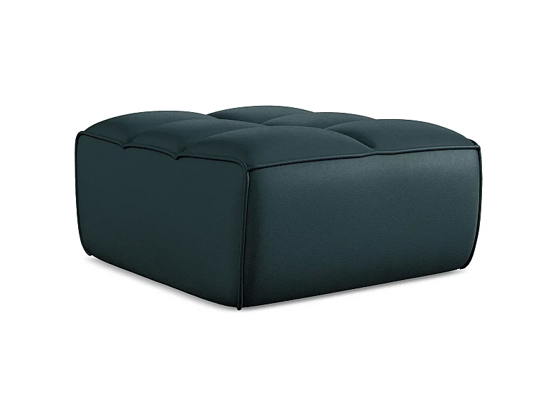 Pouf - Hocker - Kunstleder - Marine - KALAI