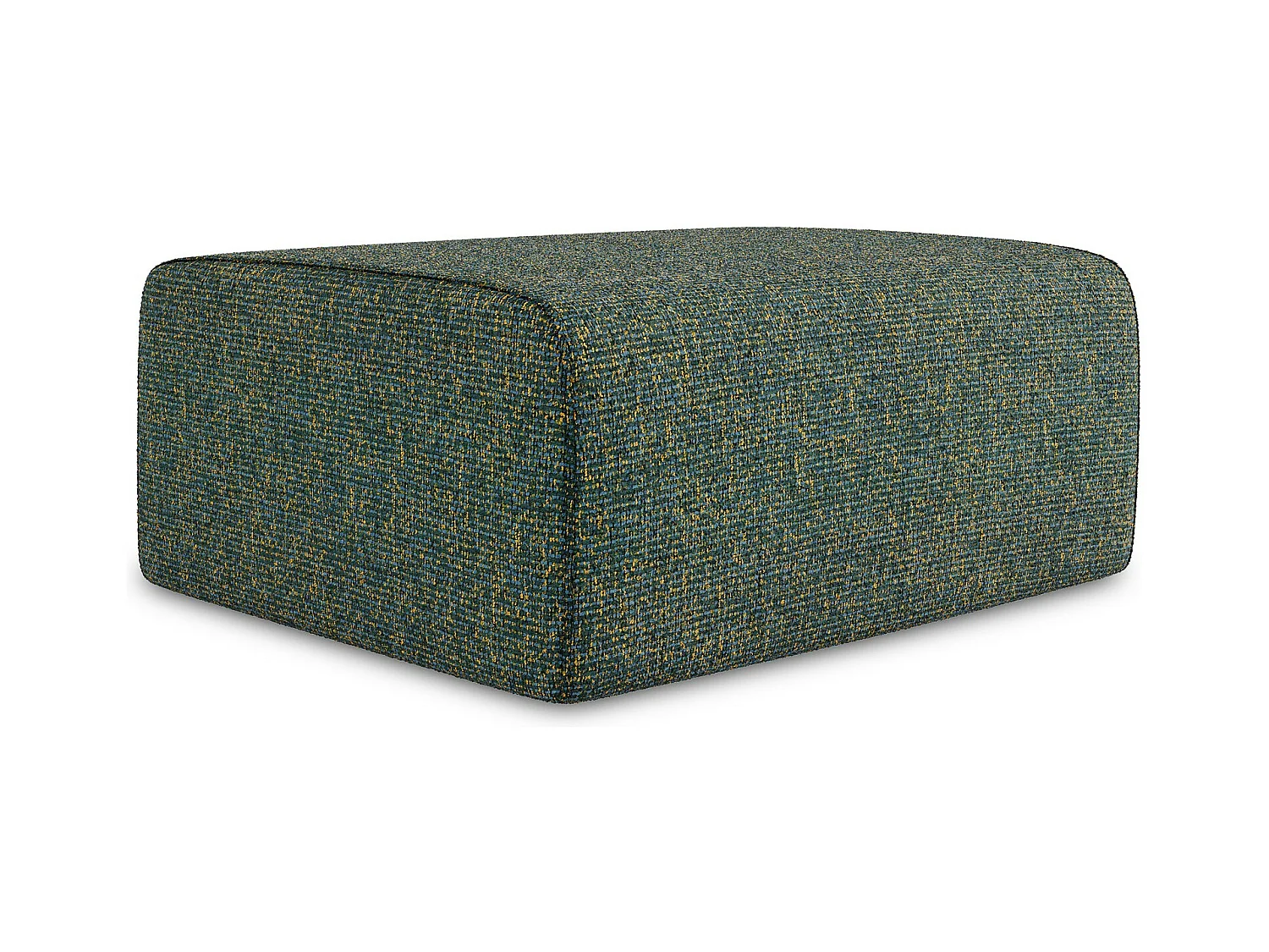 Pouf en Strukturstoff - vert - KALEA