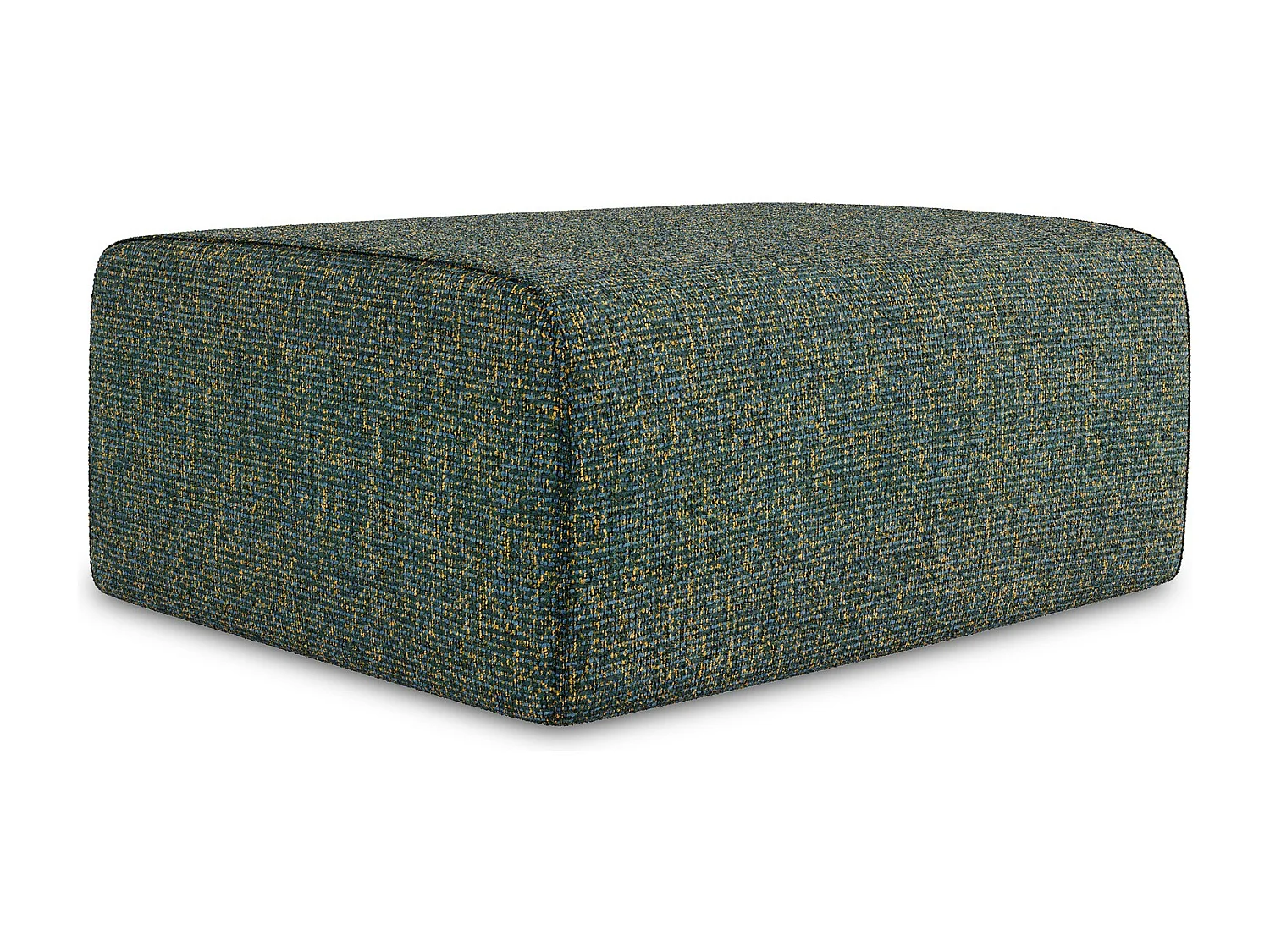 Pouf en Strukturstoff - vert - KALEA