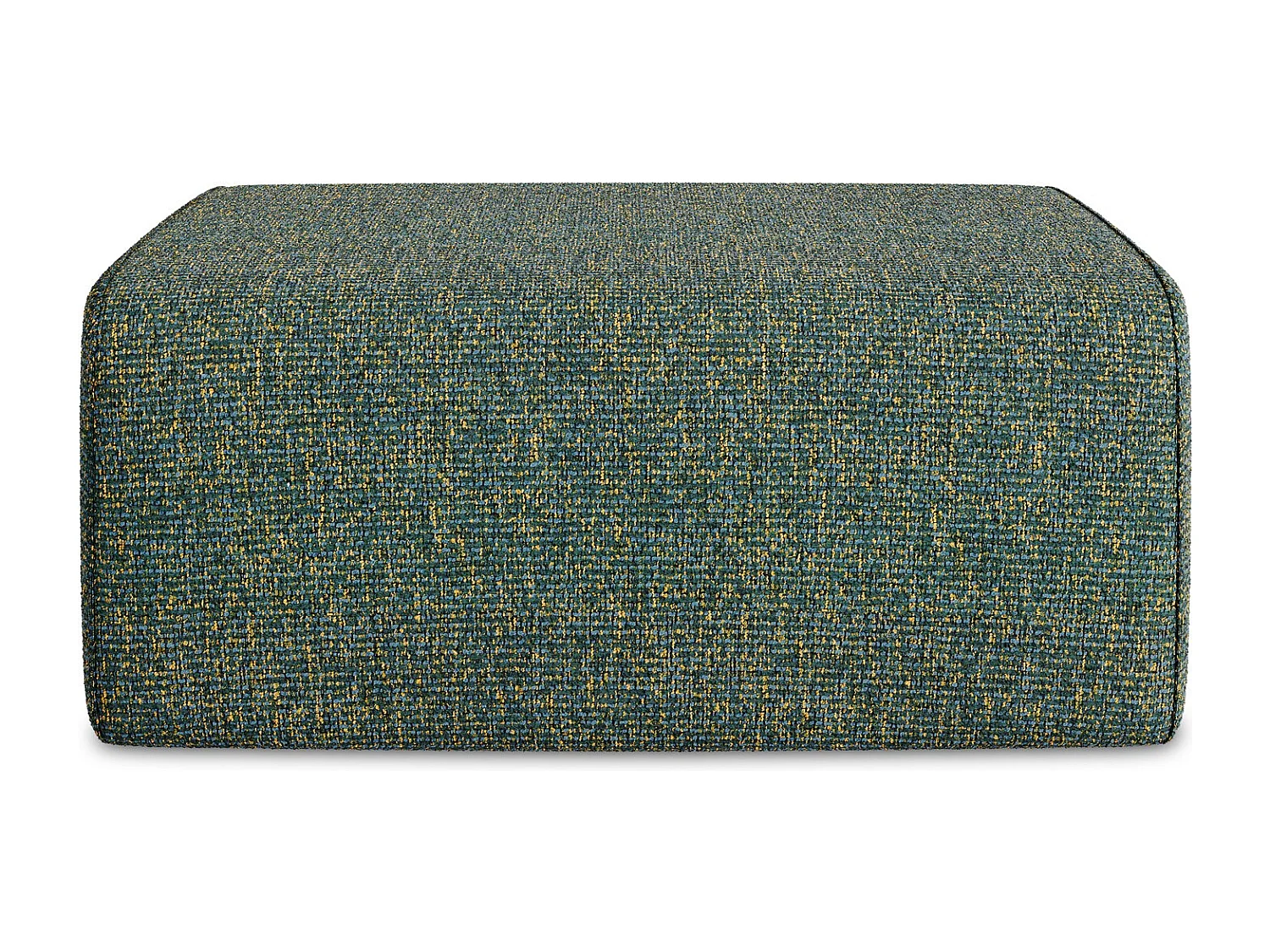 Pouf en Strukturstoff - vert - KALEA