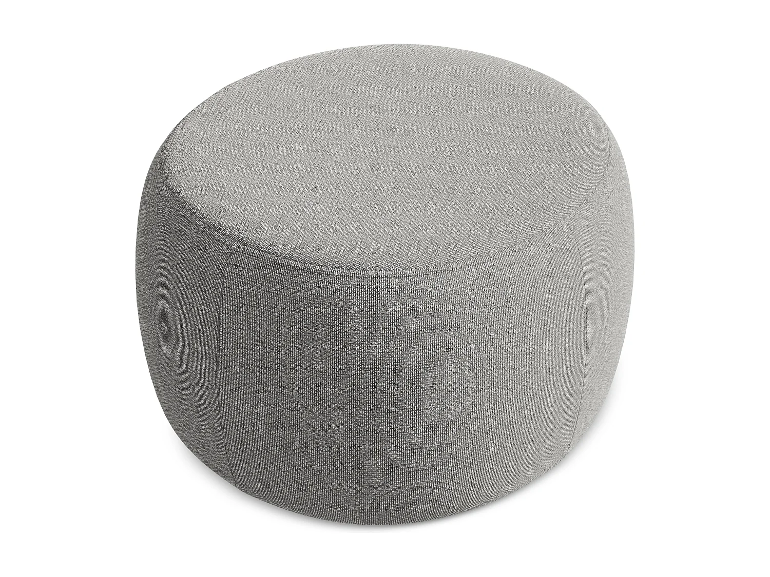 Pouf - Hocker - Bouclé - Hellgrau - KOA