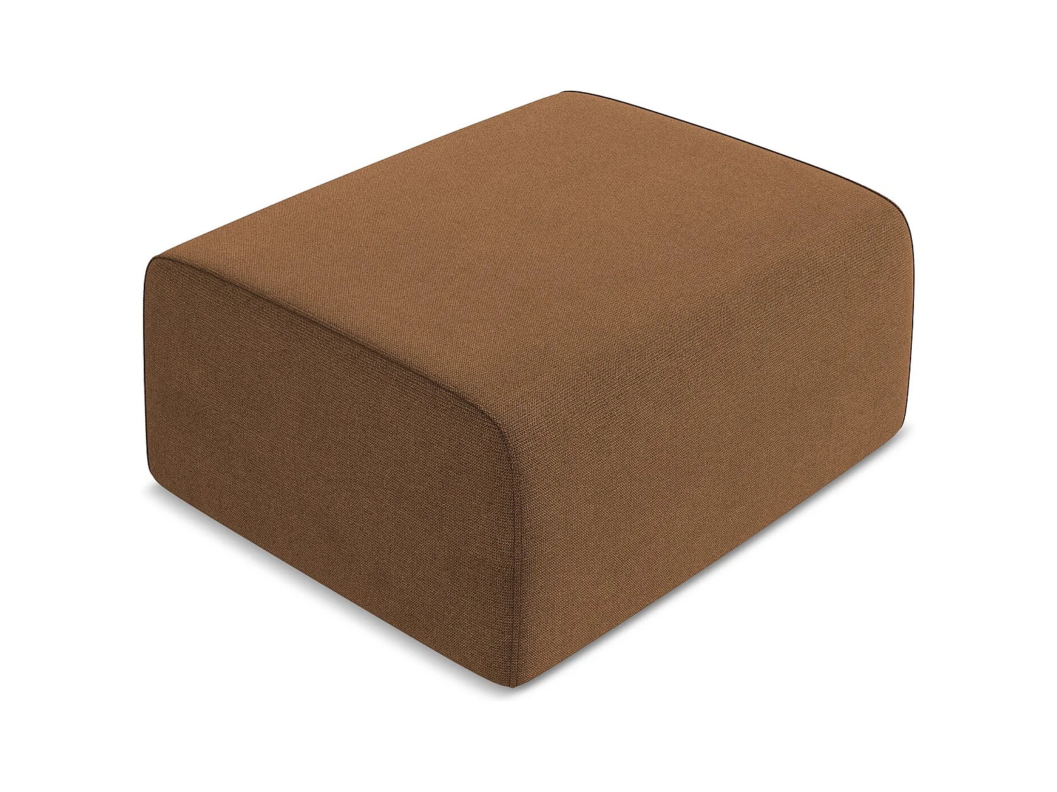 Poef van terracotta textuurstof - KALEA