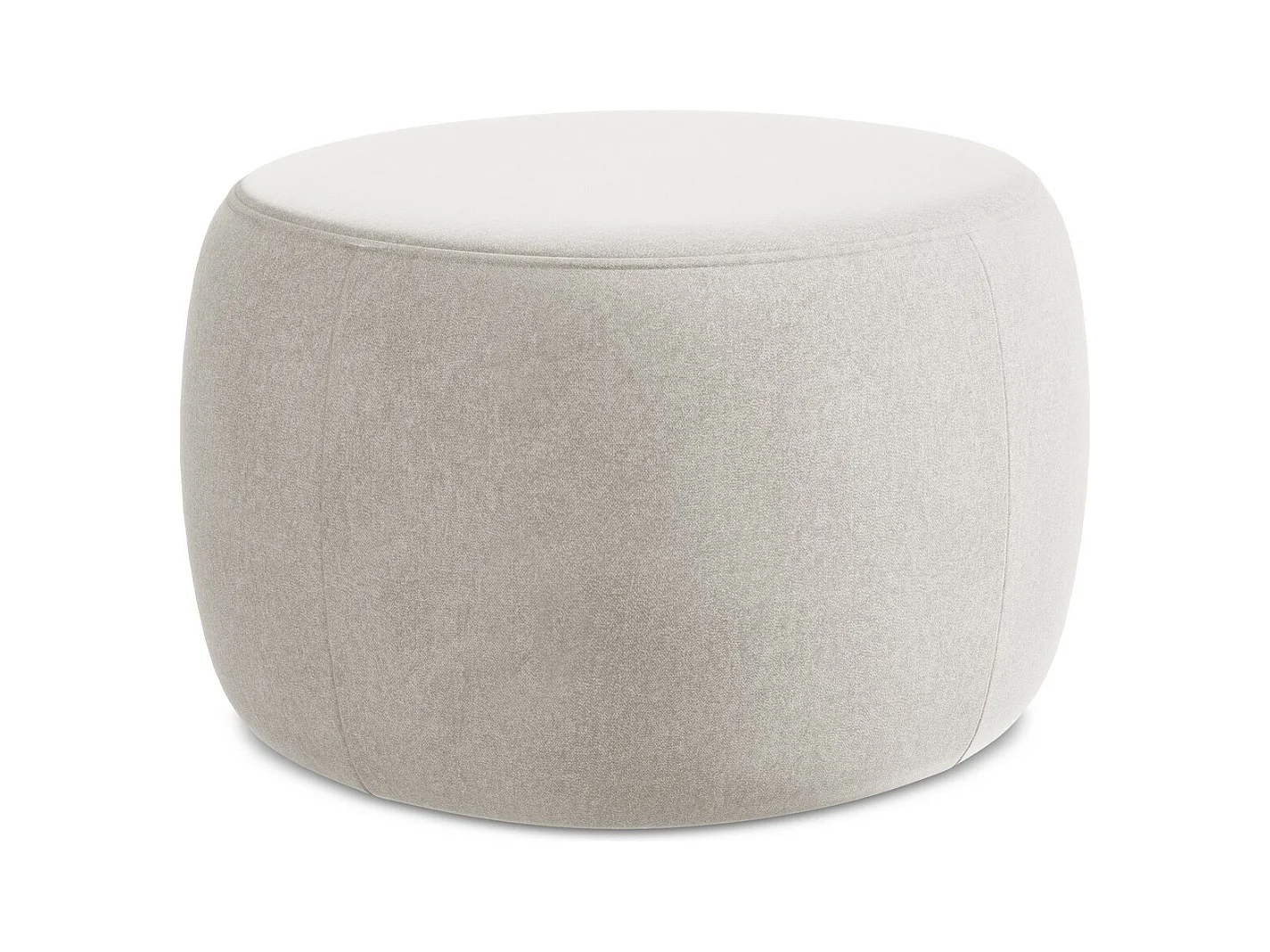 Pouf en Samt - beige clair - KOA