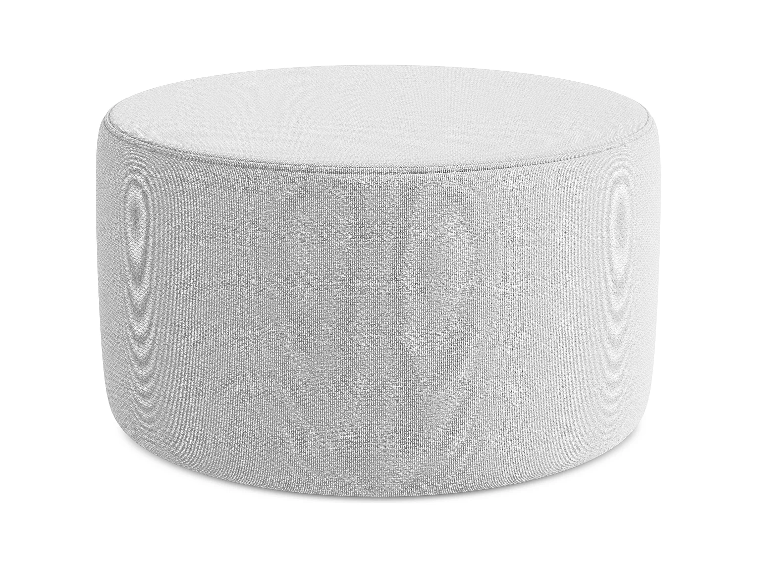 Pouf en Bouclé - argent - LIO