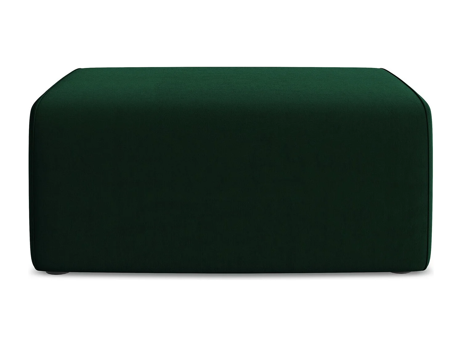 Pouf en Samt - bouteille verte - KALEA