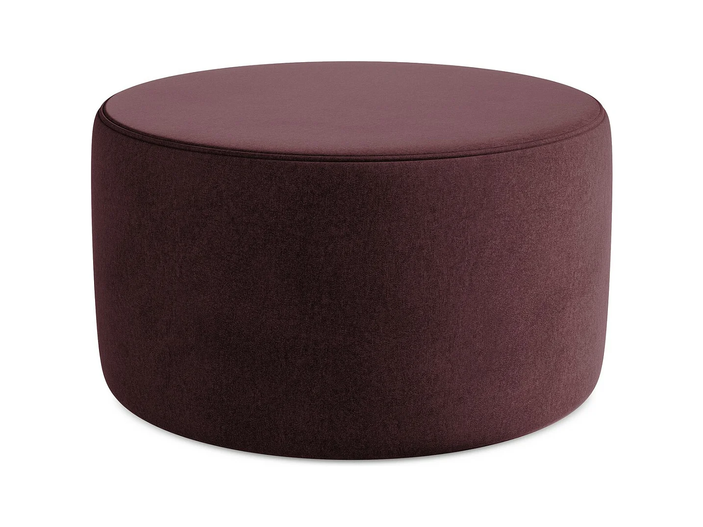 Pouf - Hocker - Samt - Burgund - LIO