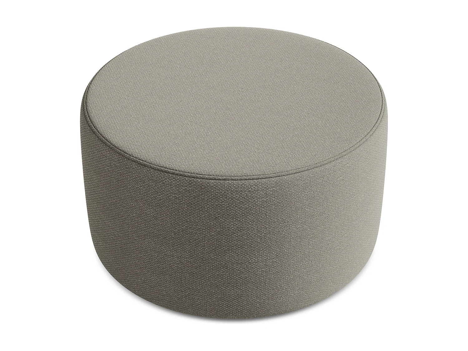 Pouf - Hocker - Bouclé - Grau - LIO