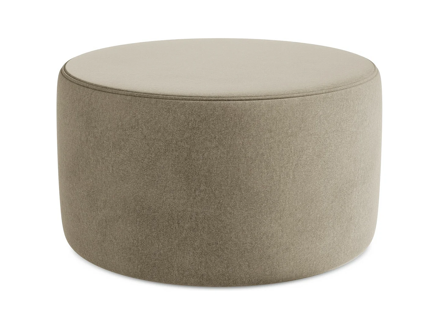 Pouf - Hocker - Samt - Beige - LIO