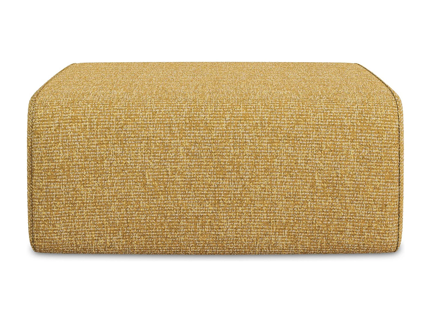 Pouf - Hocker - Strukturstoff - Senf - KALEA