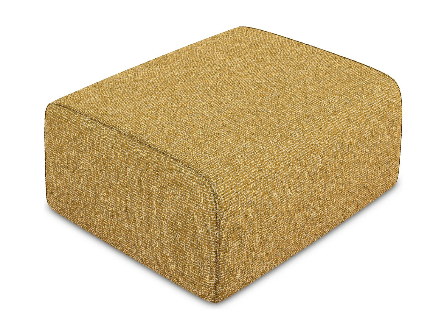 Pouf - Hocker - Strukturstoff - Senf - KALEA