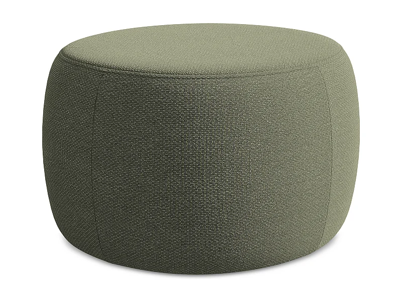 Poef van olijf bouclé - KOA