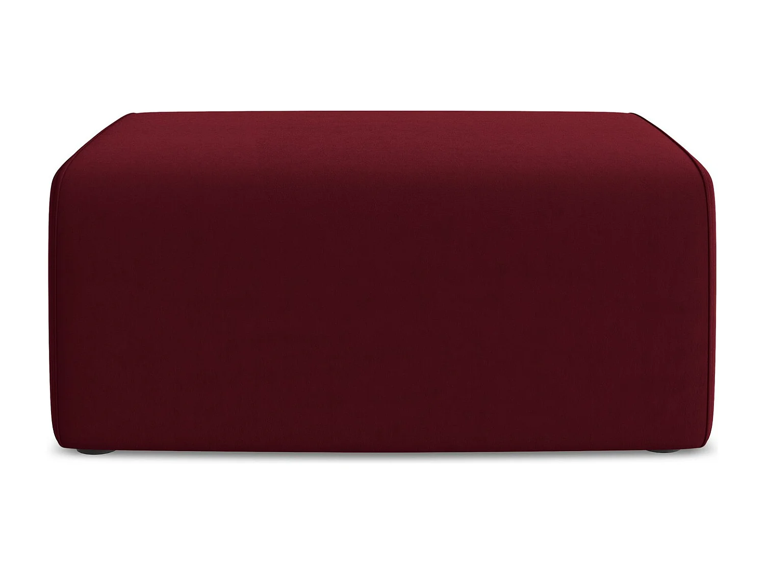 Pouf - Hocker - Samt - Burgund - KALEA