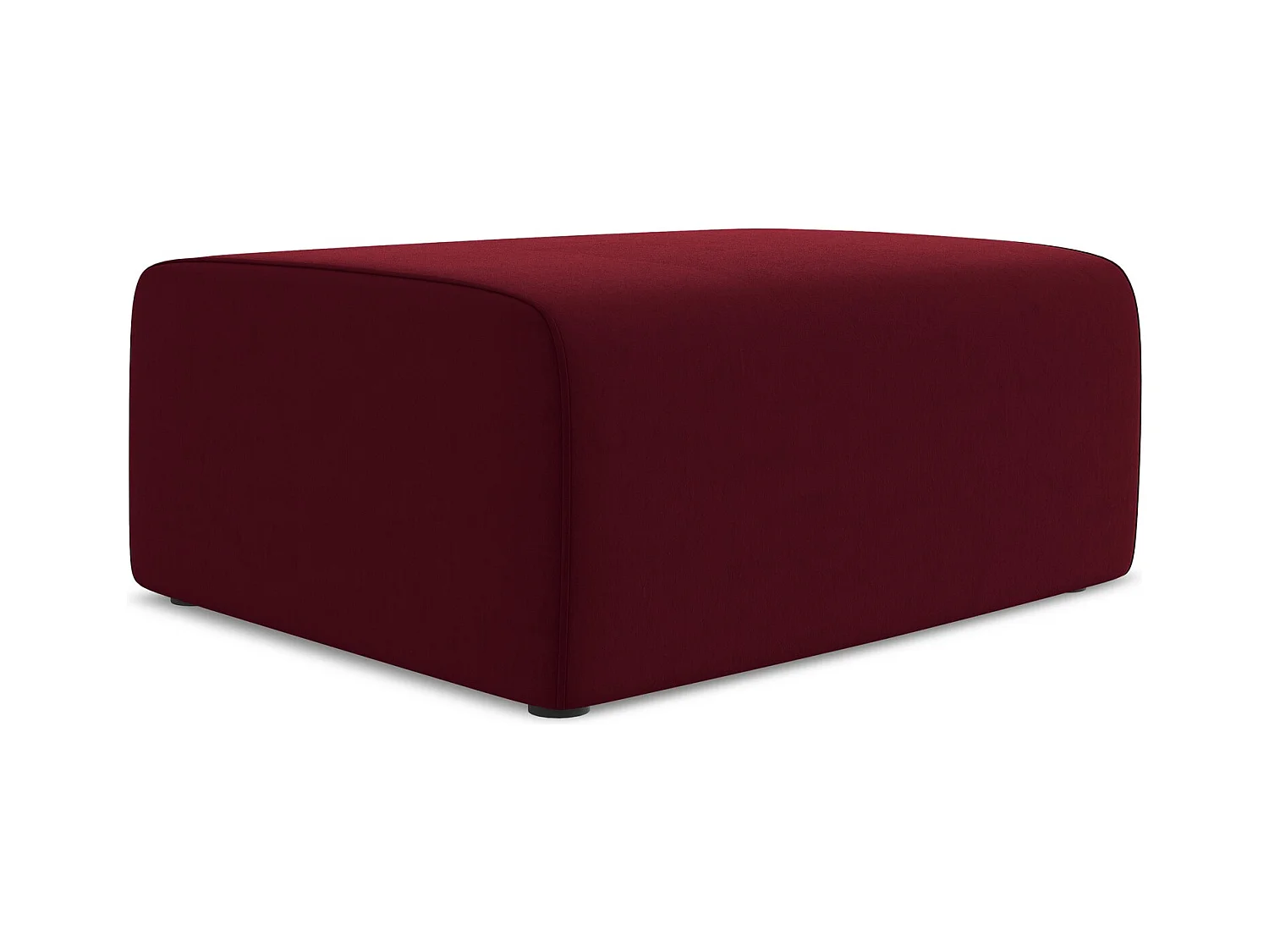 Pouf en Samt - bourgogne - KALEA