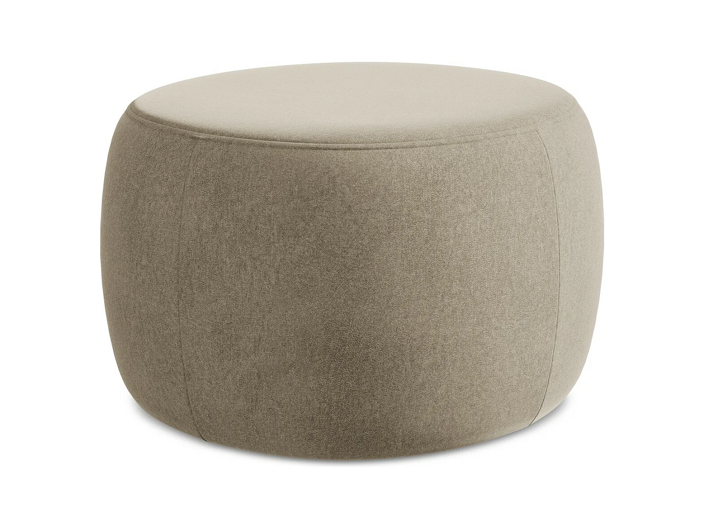 Pouf en Samt - beige - KOA
