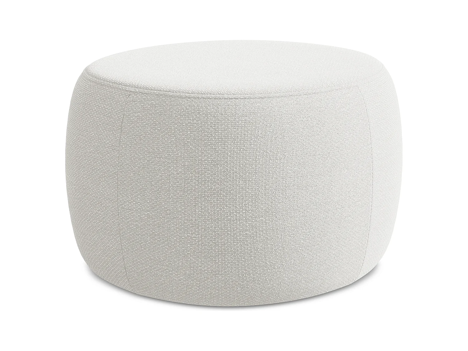 Pouf en Bouclé - blanc - KOA