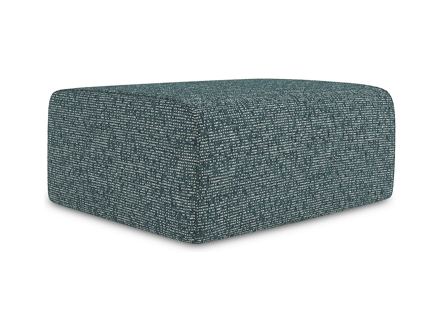 Pouf - Hocker - Strukturstoff - Jeans - KALEA
