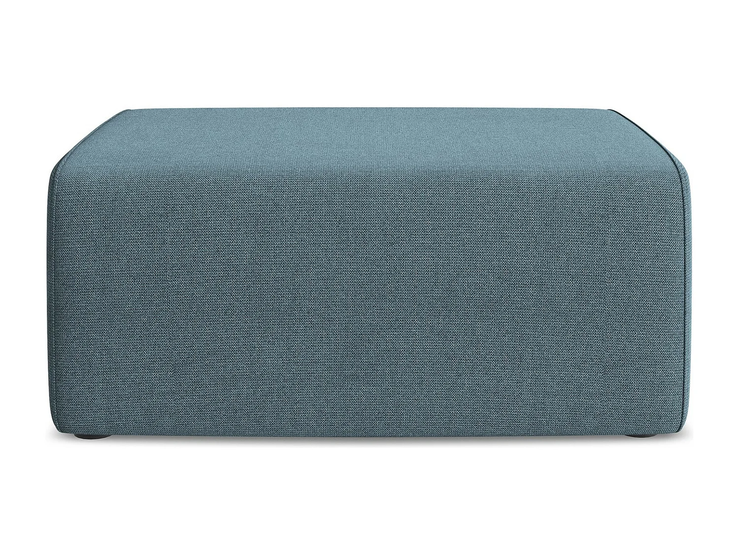 Pouf - Hocker - Strukturstoff - Hellblau - KALEA