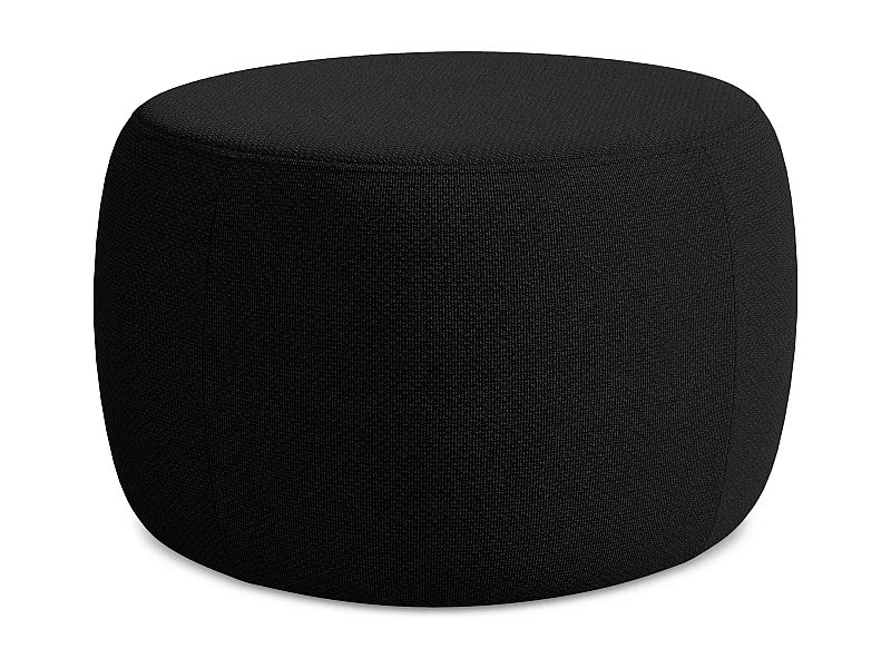 Pouf - Hocker - Bouclé - Schwarz - KOA