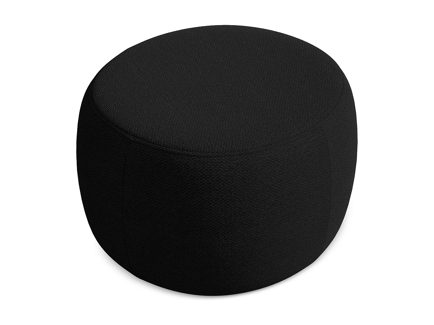 Pouf en Bouclé - noir - KOA