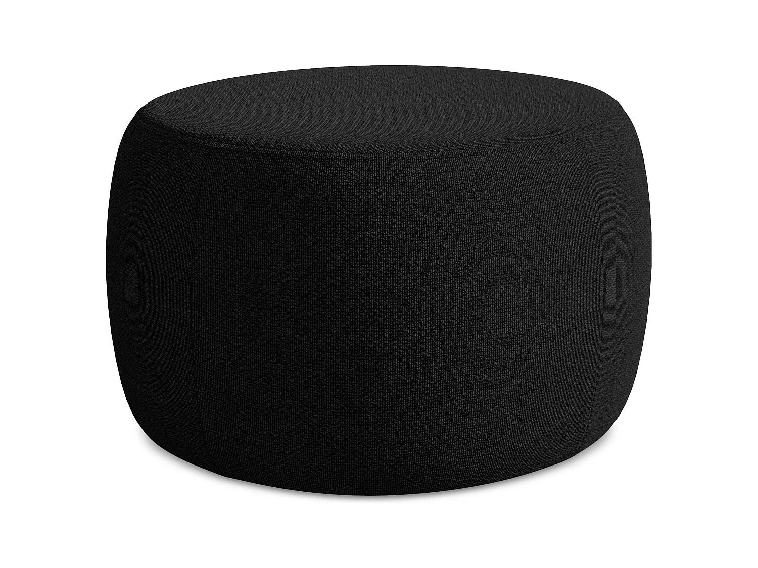 Pouf en Bouclé - noir - KOA