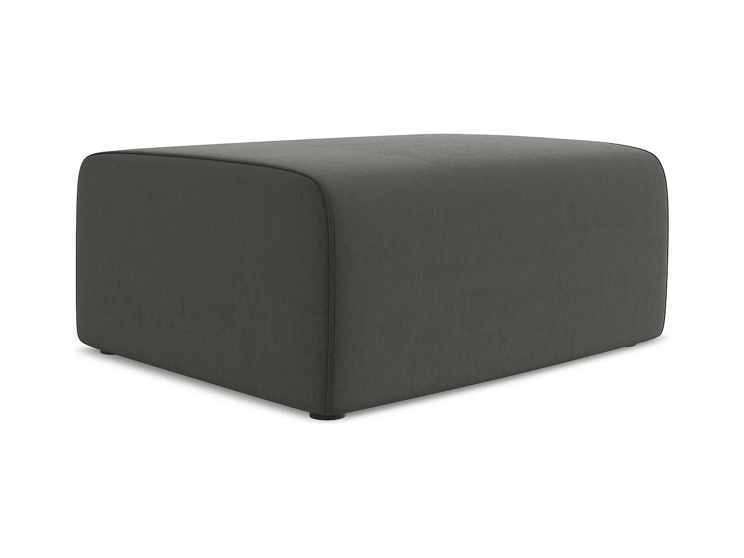 Pouf en Samt - acier - KALEA