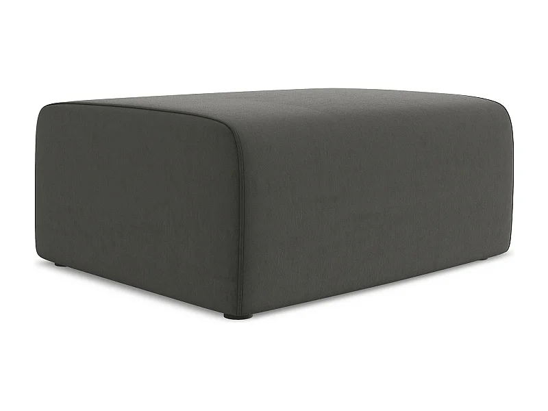 Pouf - Hocker - Samt - Stahl - KALEA