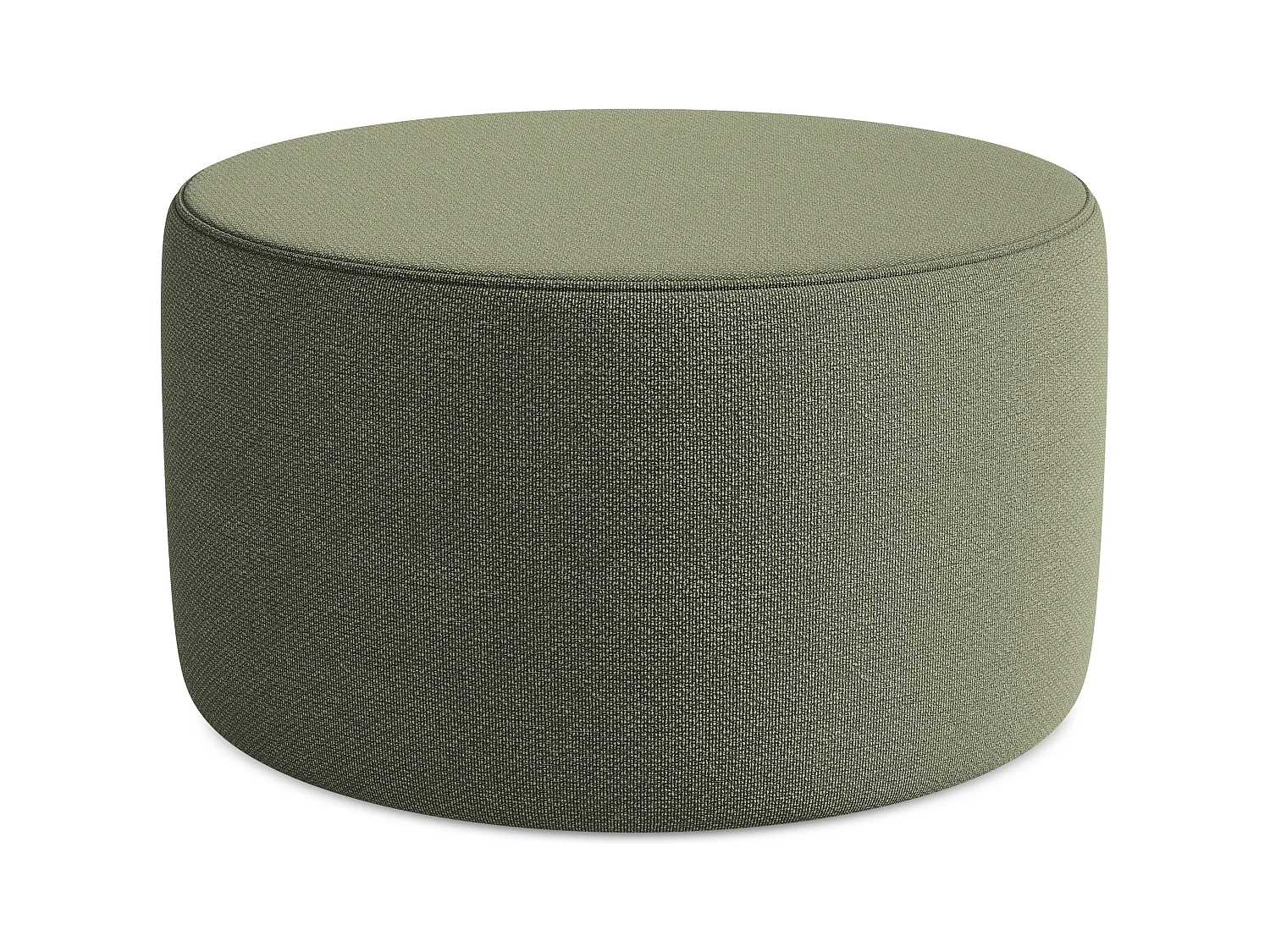Pouf en Bouclé - olive - LIO