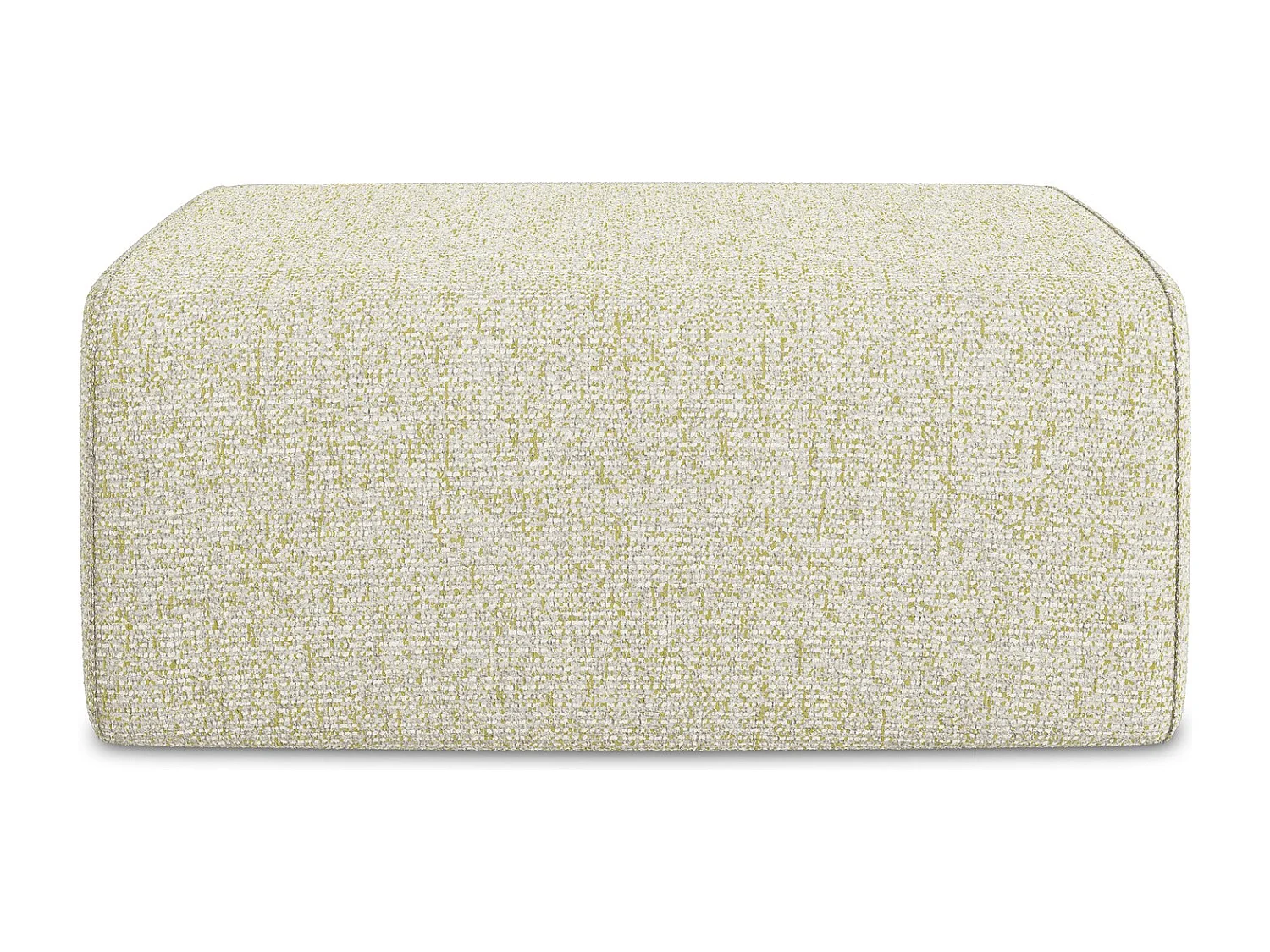 Pufa - z tkaniny strukturalnej - jasny beż - KALEA