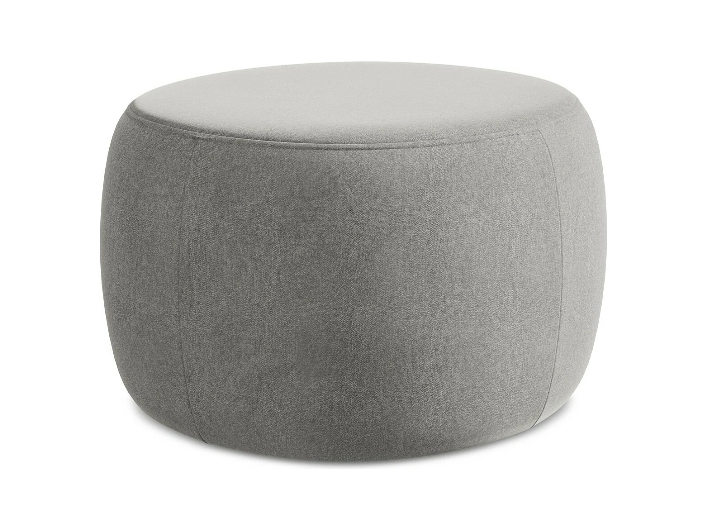 Pouf en Samt - gris - KOA